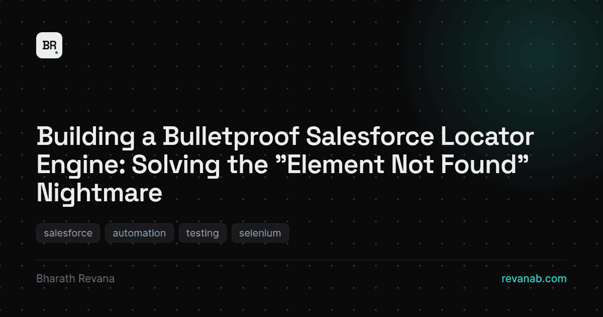 Salesforce Locator Engine preview